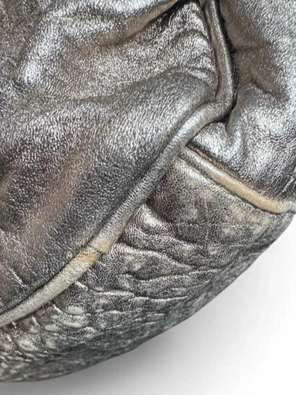 Y2K Vintage Tylie Malibu metallic leather slouchy hobo bag